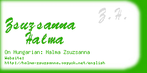 zsuzsanna halma business card